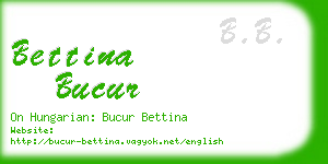 bettina bucur business card